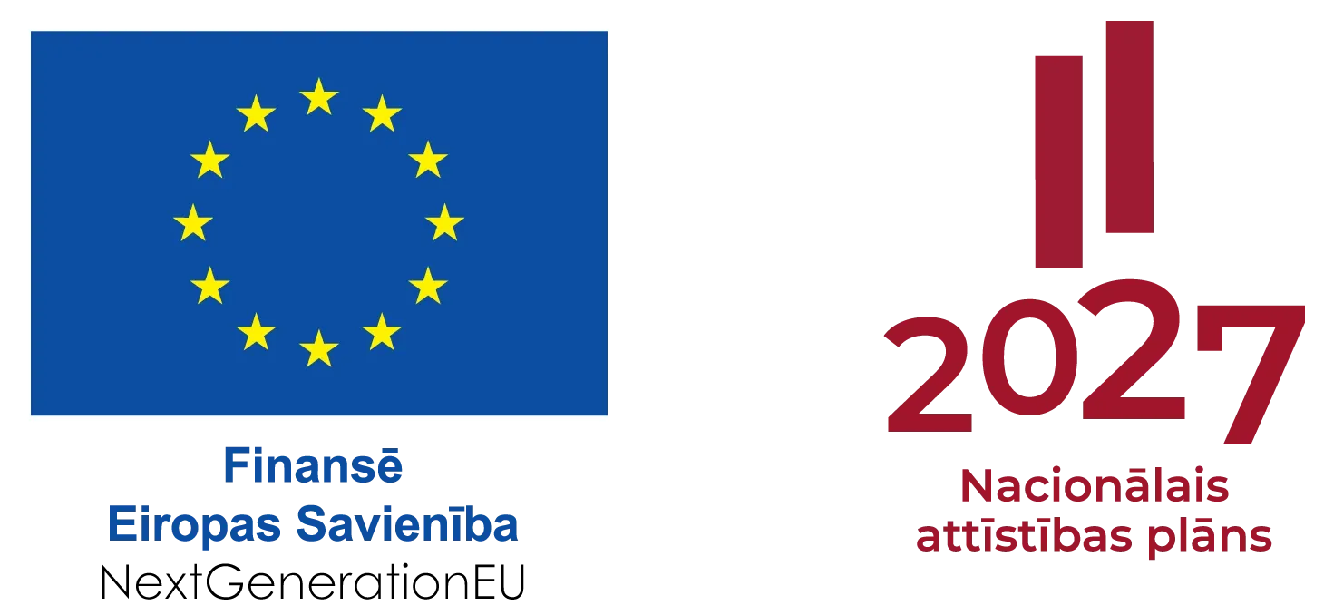 Finansē Eiropas Savienība NextGenerationEU · Nacionālais attīstības plāns 2027